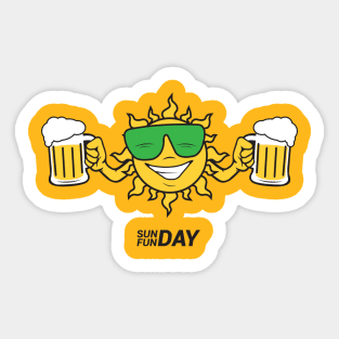 SUNDAY FUNDAY Sticker